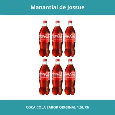 COCA COLA SABOR ORIGINAL CONT.NETO 1.5L X6