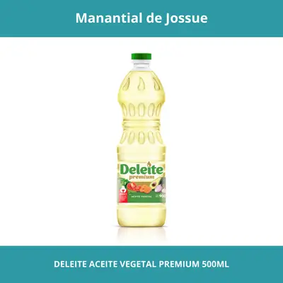 DELEITE ACEITE VEGETAL PREMIUM  500ML x6