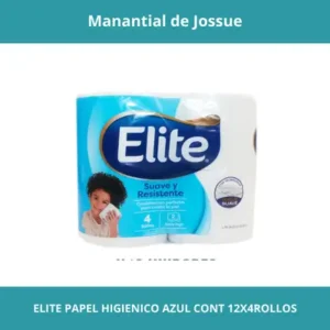 ELITE PAPEL HIGIENICO AZUL CONT 10 X4ROLLOS
