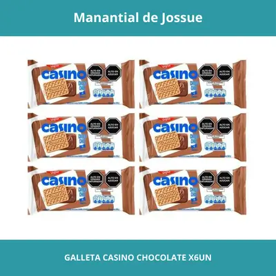 GALLETA CASINO CHOCOLATE X6UN