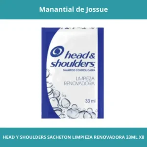 HEAD Y SHOULDERS SACHETON LIMPIEZA RENOVADORA 30ML X8