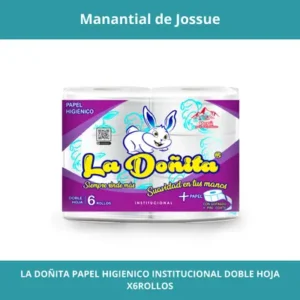 LA DOÑITA PAPEL HIGIENICO INSTITUCIONAL DOBLE HOJA X6ROLLOS