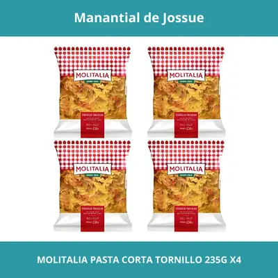 MOLITALIA PASTA CORTA TORNILLO PESO NETO 235G