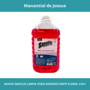 NUEVO SAPOLIO LIMPIA TODO DESINFECTANTE FLORAL CONT NETO 4.9LT