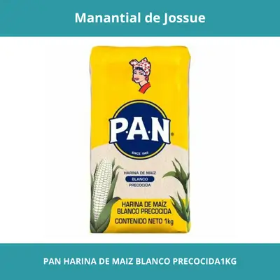 PAN HARINA DE MAIZ BLANCO PRECOCIDA CONT.NETO 1KG