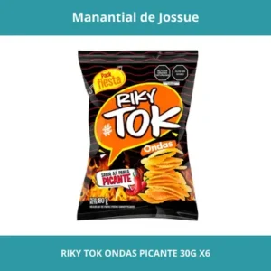 RIKY TOK ONDAS PICANTE PESO NETO 30G X6