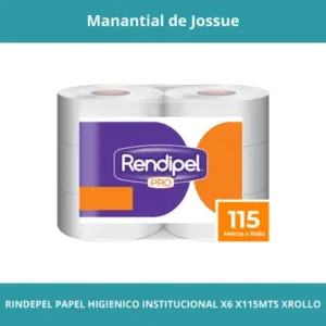 RINDEPEL PAPEL HIGIENICO INSTITUCIONAL X6 X115MTS XROLLO