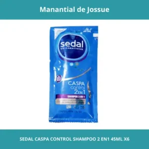 SEDAL CASPA CONTROL SHAMPOO 2EN1 45ML X6
